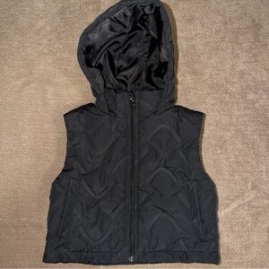 Old Navy Kids Black Hooded Vest